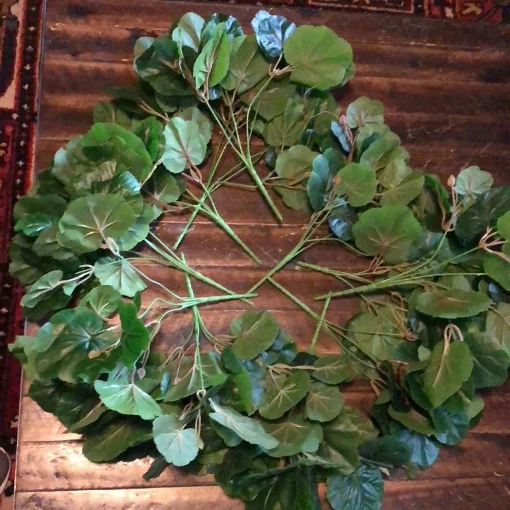 Faux floral: 12 large fiddle leaf greenery picks